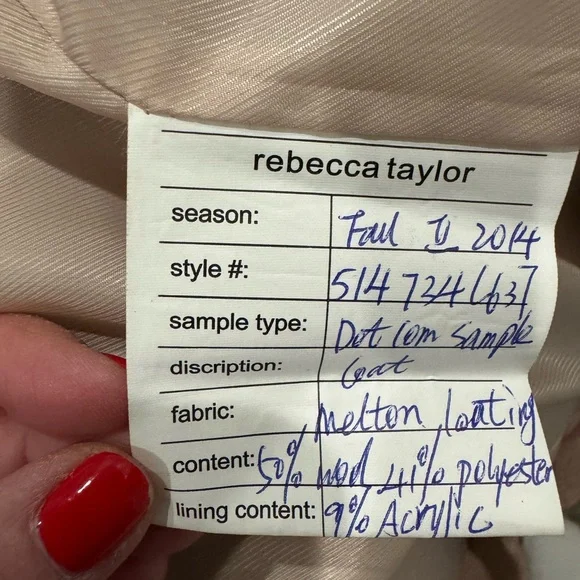 Rebecca Taylor Embellished Collar Coat - Picture 5 of 6